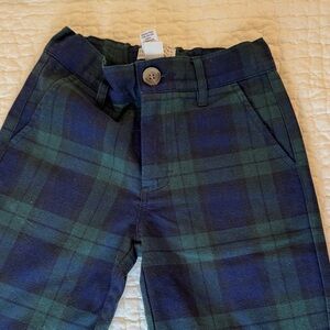 The Beaufort Bonnet Company Boys Plaid Stretch Pants - Navy & Green